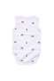 Unisex White Smile Printed Suspender Bodysuit - 2