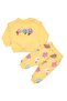 Baby Girl Yellow Floral Embroidered 2-Piece Set