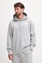 M Essential Relaxed Hoodie Men's Gray Sweatshirt Nf0A89Esdyx1