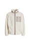 Soho Men's Cream Fleece Jacket (12278784-Athr) - 7