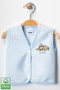 Unisex Baby Lazy Printed Organic Cotton 3-6-9 Months 2-Piece Quilted Baby Vest Set - 2