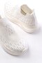 Dm-707 White Mesh Faillant Sole Daily Sports Shoes with Stone Accessories - 5