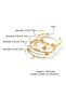 Gold Color Women's Bracelet Set of 5 with Stones Heart, Star, Love 0325 - 4
