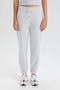 Wide Leg Wide Leg Elastic Waist Printed Tracksuit Bottoms F8912Ax25Wn - 4