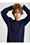 Children's Long Sleeve Navy Blue T-Shirt 25S-3261-25N - 4