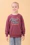 Boys and Girls School Printed Crew Neck Seasonal Sweatshirt Rose Dry
