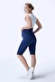 349 Navy Blue Color Recovery and Extra Stretchy Effect High Waist Maternity Leggings - 2