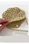 Straw Color Paper String Knitted Star Bag - 2
