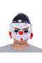 White Mask with Latex Hat and Glasses