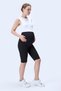 364 Black Color Corded Fabric Shaping / Sculpting and Extra Flexible Effective High Waist Maternity Leggings - 6