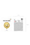 Foil balloon Congrats!, 35cm, gold - 3