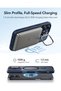Apple iPhone 17 Classic Hybrid Magsafe Case with Stand - Camera Control Button - Frosted Blue - 4