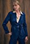Snake pattern long jacket - navy blue - 5