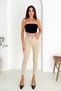 Women's Ivory Super Skinny Fit Dark Brown Threaded Stretchy Lycra High Waist Jean Denim Pan Jenni̇e-2010
