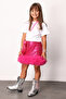 Fuchsia Sequin Tulle Detailed Girls' Skirt - Sheron