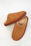Women's Fur-Lined Straw Strip Detailed Suede House Slippers Bohça Dowry Slippers - 6