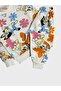 Girl's 100% Cotton Fabric White Floral Pattern Long Sleeve Winter Ribbed Pajama Set - 4