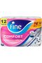 Comfort Toilet Tissues Paper 12 Rolls, 180 sheets x 2 Ply - 8