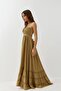 Square Neck Textured Maxi Dress - 2