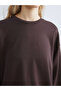 Crew Neck Oversize Women's Sweatshirt - 5