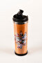 Labubu Decorated Steel Mug - 360 ml |   Leak-Proof Lid, Steel Inner Bowl, 19 cm - 2