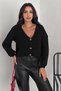 Women's Buttoned Mohair Cardigan – Vibrant Colored & Soft Textured