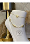 Gold Color Anklet with Sea Shell and Fish Detail - 2