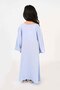 Kids Jalabiya – Blue Rayon Maxi with Full Loose Sleeves and Embroidery Detailing - 6