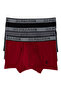 Men'S, Uspa, Licensed, Black - Burgundy - Anthracite 3-Piece Boxer - 2