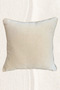 Linen Textured Throw Pillow Cover with Wick Detail