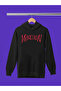 Maneskin Printed Cotton Long Sleeve Ribbed 3-Ply Hooded Rock Sweatshirt - 2