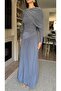 Drapeli Draped Gray Dress - 3