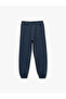 Elastic Cuffed Jogger Sweatpants with Tie-Up Waist - 4
