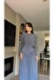 Drapeli Draped Gray Dress - 5
