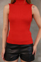 Sleeveless Turtleneck Knitwear Blouse - 2