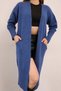 Women's Indigo Casual Soft Textured Knitwear Cardigan - 2