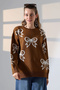 Bow Patterned Knitwear Sweater - 3