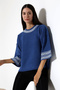 Crew Neck Patterned Knit Sweater - 3