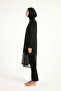 Black Full Covered Hijab Swimsuit – Water Repellent, Upf50+ Protection – M2508-1 - 5
