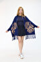 Motifed Knitwear Shawl - 4