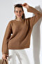 Crew Neck Waterway Patterned Knit Sweater - 2