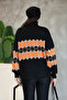 Turtleneck Patterned Knitwear Sweater - 4