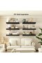 Deep Floating Shelf for Wall, Large Display Shelf Black Wood, 40x15x1.5cm - 7