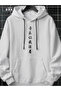 Awesome Japanese Print White Oversize Hooded Sweatshirt Hoodie - 2