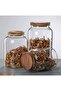 Vacuum Glass Food Jar with Acacia Lid 2 Liters (Mn) - 8