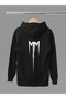 Marilyn Manson Printed Cotton Long Sleeve Ribbed 3 Thread Hooded Rock Sweatshirt