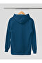 Unprinted Cotton Long Sleeve Sharpened 3-Ply Hooded Winter Sweatshirt - 2