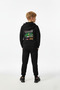 Boys' Tracksuit with Zippered Hood and Racing Back Print Detail - 3