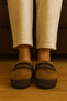 Brown Women's Velvet Gondola Slippers Byndkdf03 - 3