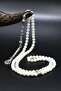 Natural Stone 99-Bead Rosary with Metal Tassel 6mm Sphere Cut 902260 - 2